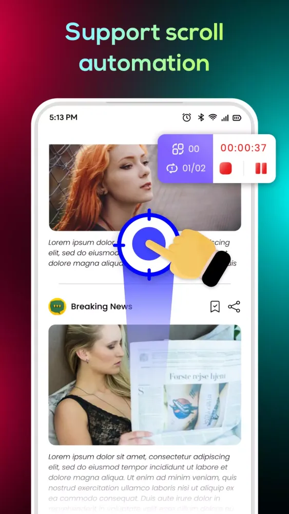 Tangkapan skrin PD Auto Clicker - Auto Tap