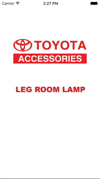 Tangkapan layar TOYOTA - Leg Room Lamp