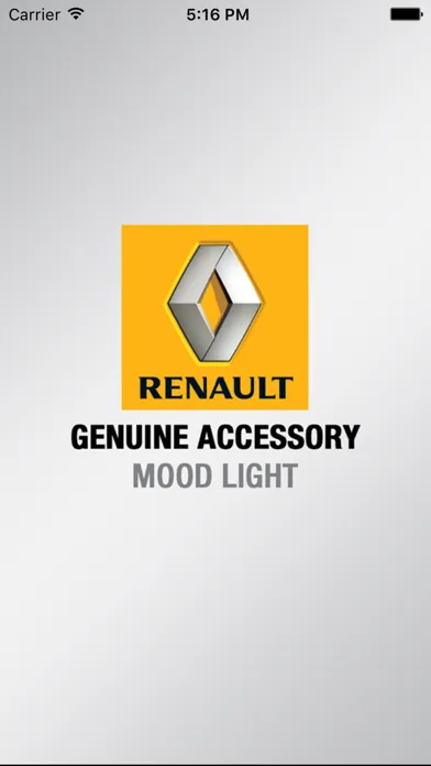 Ảnh chụp màn hình của Renault Ambient Light