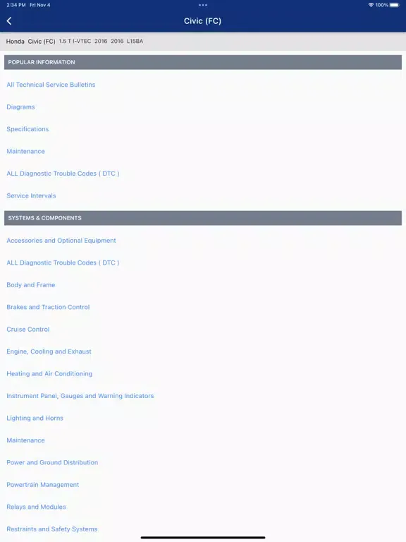 Capturas de tela do DRCAR - OBD DATA iPad 