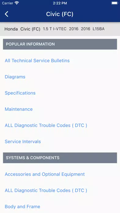 Zrzuty ekranu DRCAR - OBD DATA