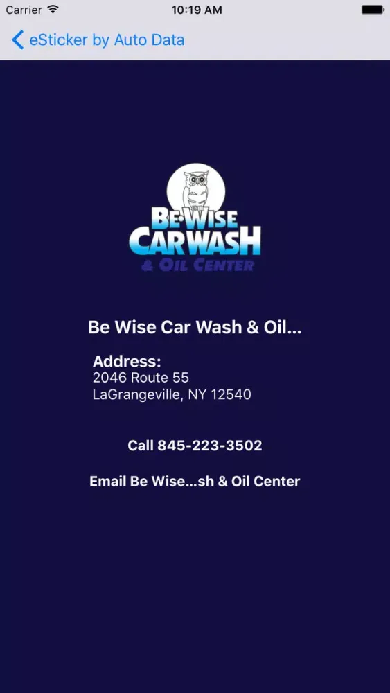 Ảnh chụp màn hình của Be Wise Car Wash & Oil Center
