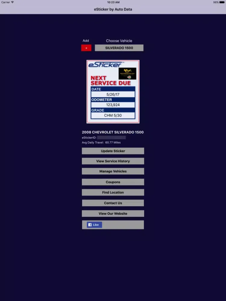 Paris Express Car Care iPad 應用截圖