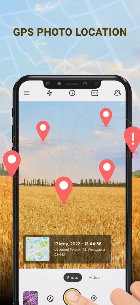 ภาพหน้าจอของ GPS Camera