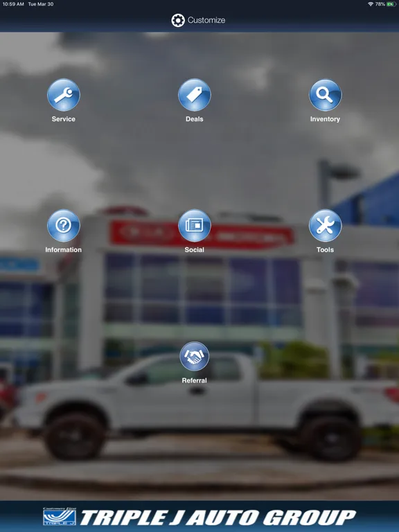 Triple J Auto Group iPad  স্ক্রিনশট