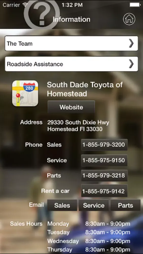 Zrzuty ekranu South Dade Toyota of Homestead