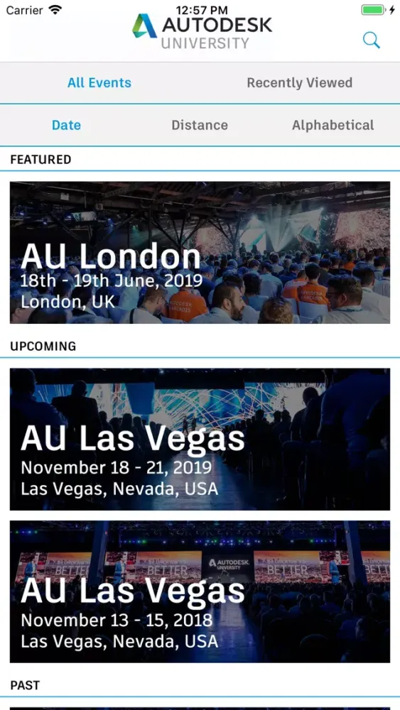Tangkapan layar Autodesk University