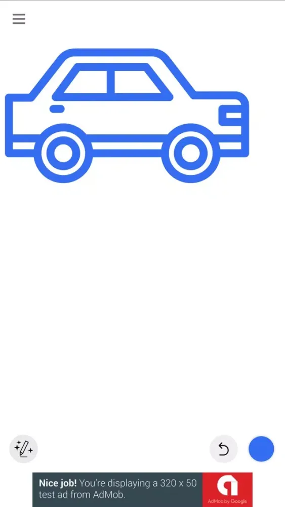 ภาพหน้าจอของ AutoDrawing