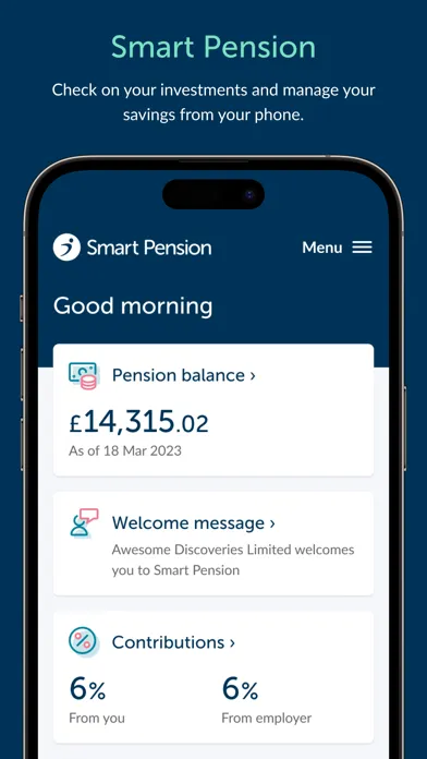 Capturas de pantalla de Smart Pension