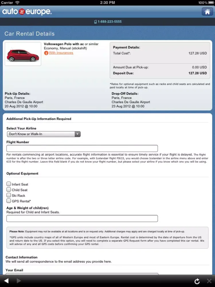 Auto Europe iPad  Ekran Görüntüleri