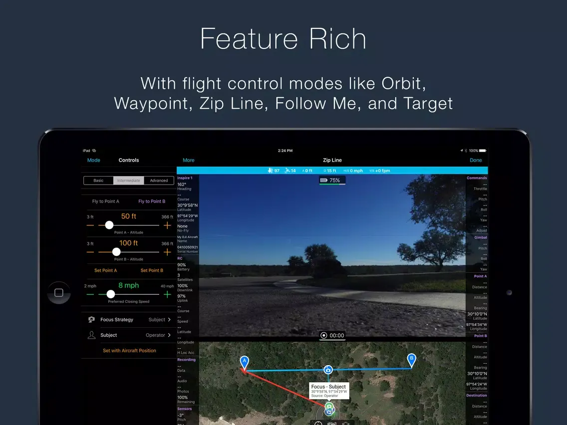 Autopilot for DJI Drones iPad  Screenshots