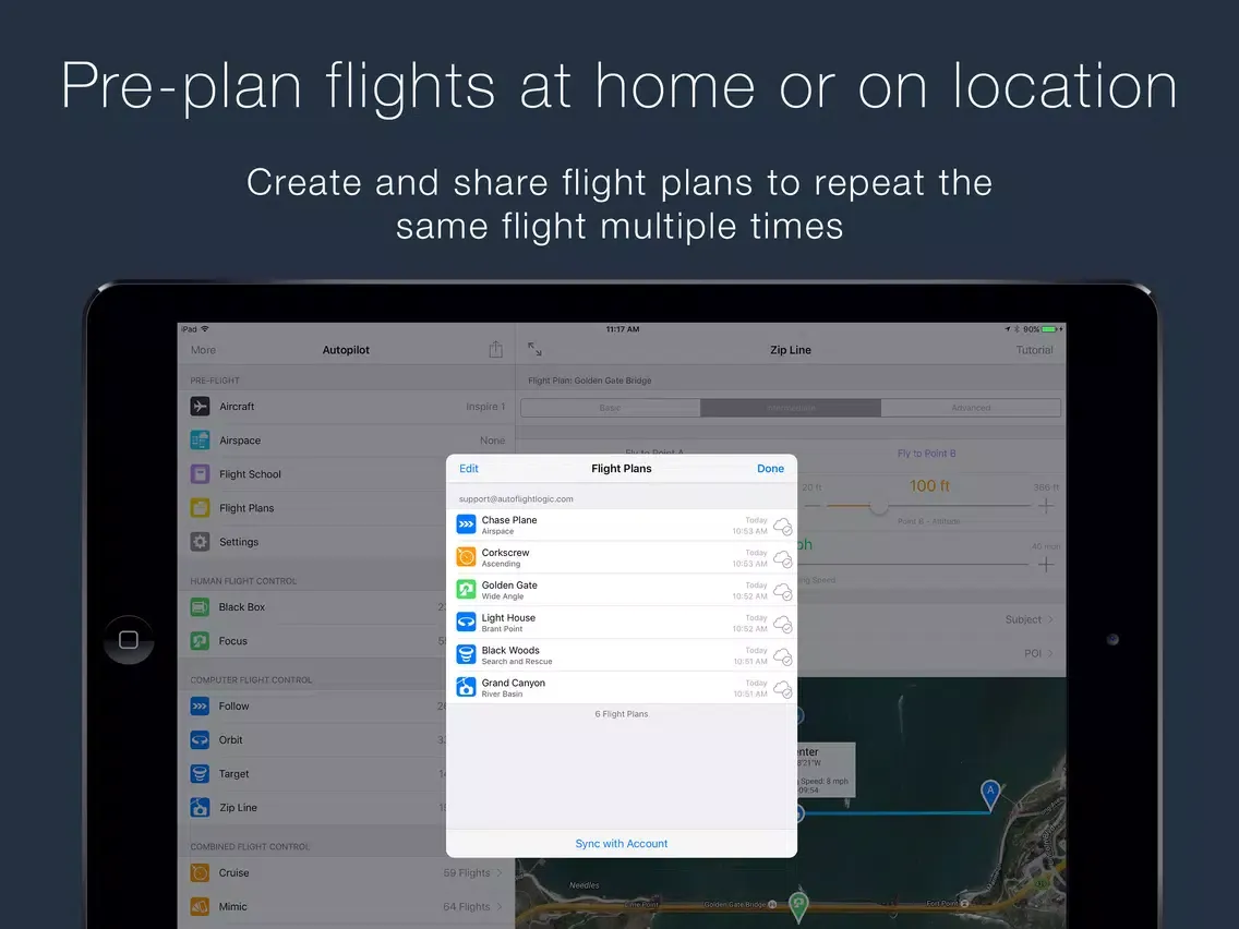 Autopilot for DJI Drones iPad  Screenshots