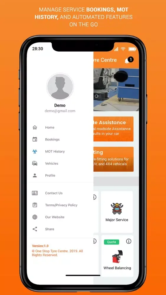 One Stop Tyre Centre Screenshots