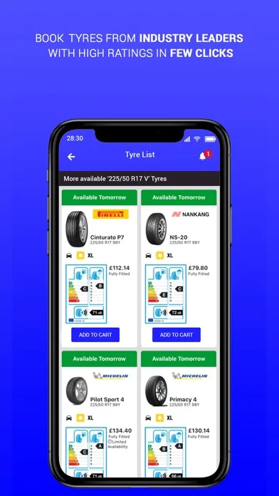 Capturas de tela do MOT Service Centre