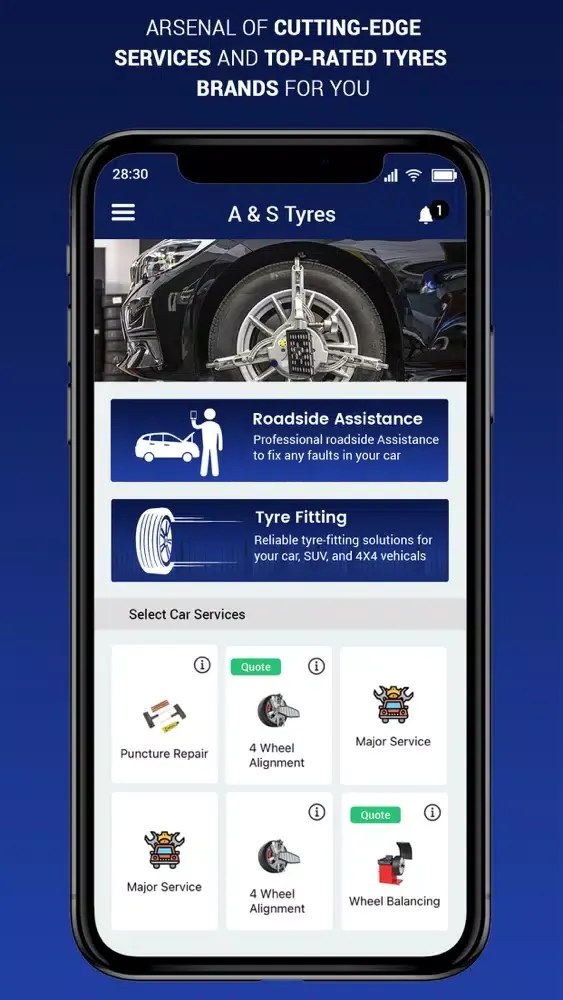 A and S Tyres Ekran Görüntüleri