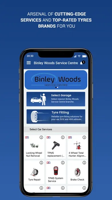 Screenshot di Binley Woods Service Centre