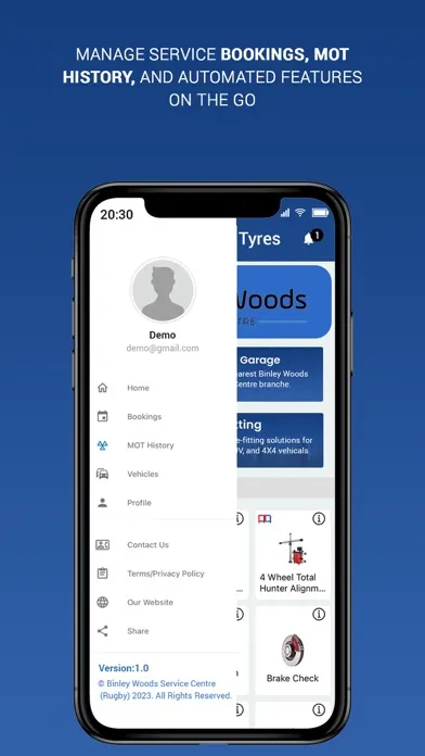 Screenshot di Binley Woods Service Centre