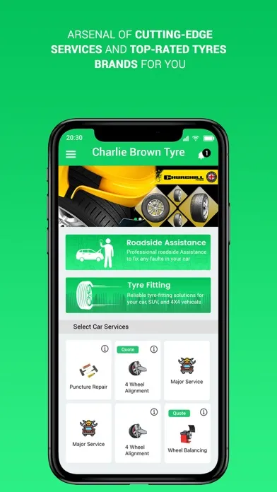 Charlie Brown Tyre Screenshots