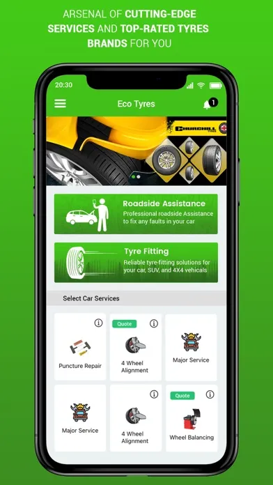 Ảnh chụp màn hình của Eco Tyres and Auto Care