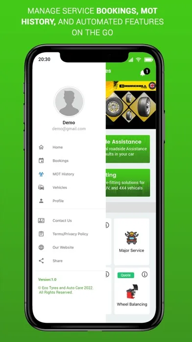 Ảnh chụp màn hình của Eco Tyres and Auto Care