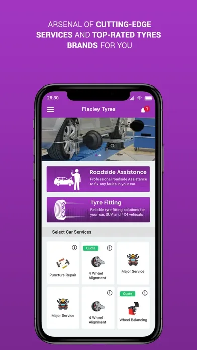 Capturas de pantalla de Flaxley Tyres