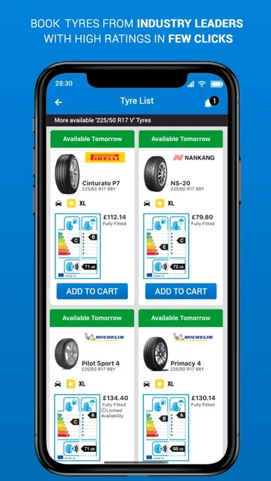 Captures d'écran de Tadley Tyre Services Limited