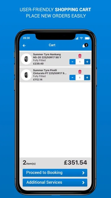 Captures d'écran de Tadley Tyre Services Limited