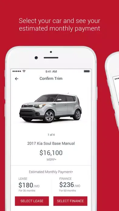 Kia Motors Finance Screenshots