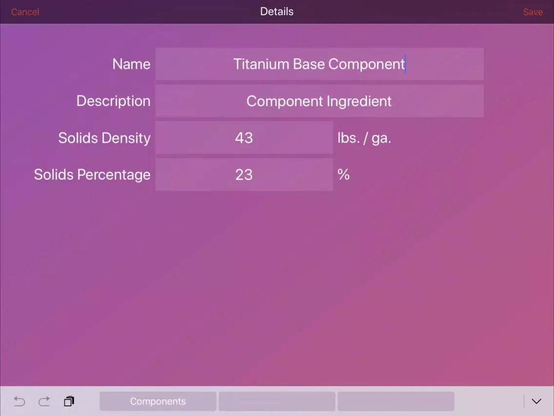 Zrzuty ekranu Coating Weight Calculator iPad 