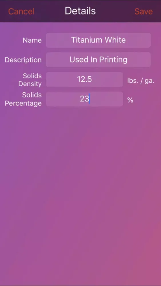 Zrzuty ekranu Coating Weight Calculator