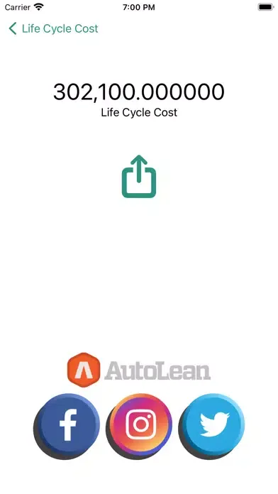 Life Cycle Cost سکرین شاٹس