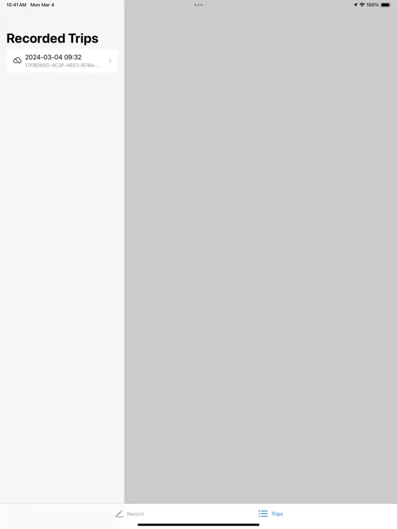 ACSP Logger iPad  Screenshots