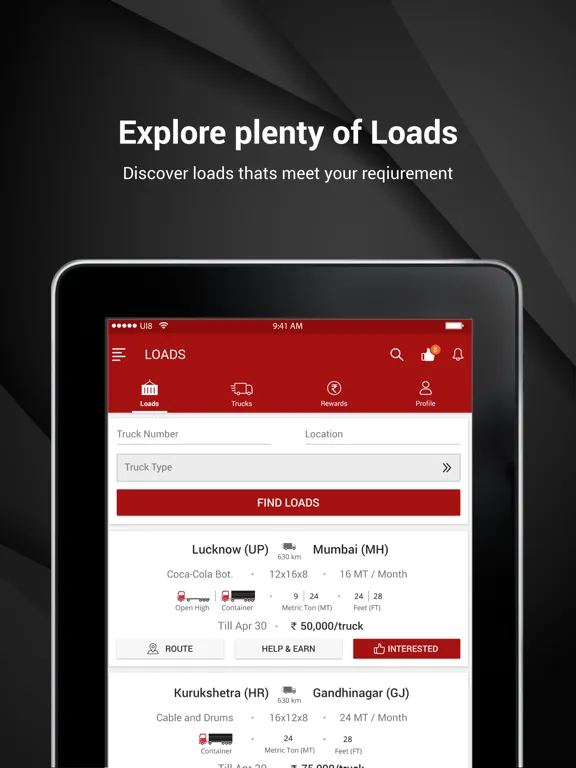 Autoload- Find Loads iPad  Screenshots