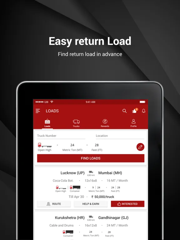 Autoload- Find Loads iPad  Screenshots
