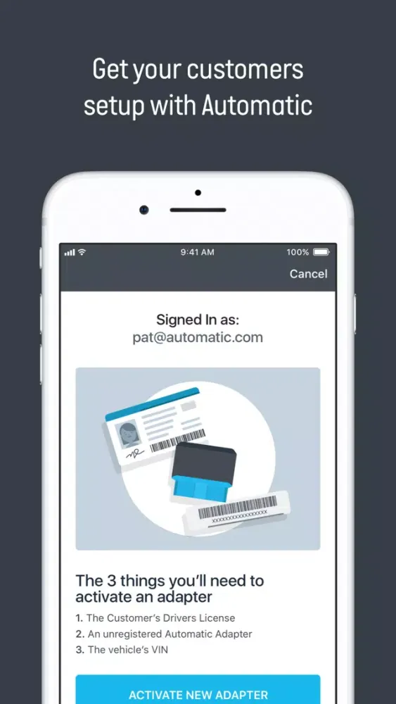 Ảnh chụp màn hình của Automatic Dealer App