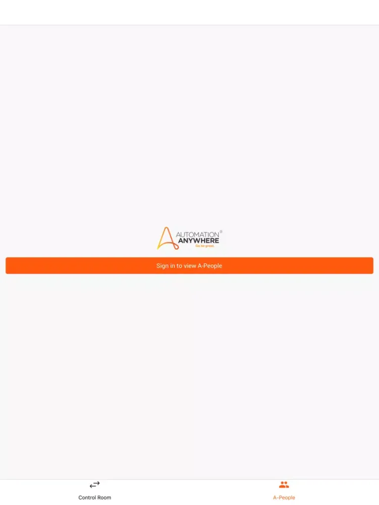 Capturas de tela do Automation Anywhere Mobile iPad 