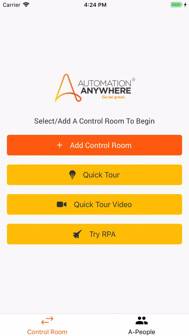 Tangkapan skrin Automation Anywhere Mobile