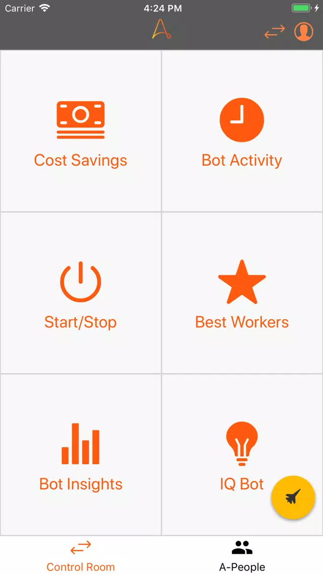 Tangkapan skrin Automation Anywhere Mobile