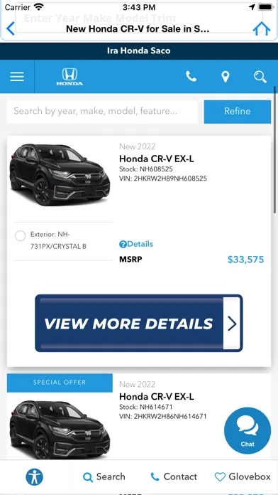Tangkapan skrin Ira Honda Saco