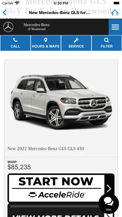 Captures d'écran de Mercedes-Benz of Westwood