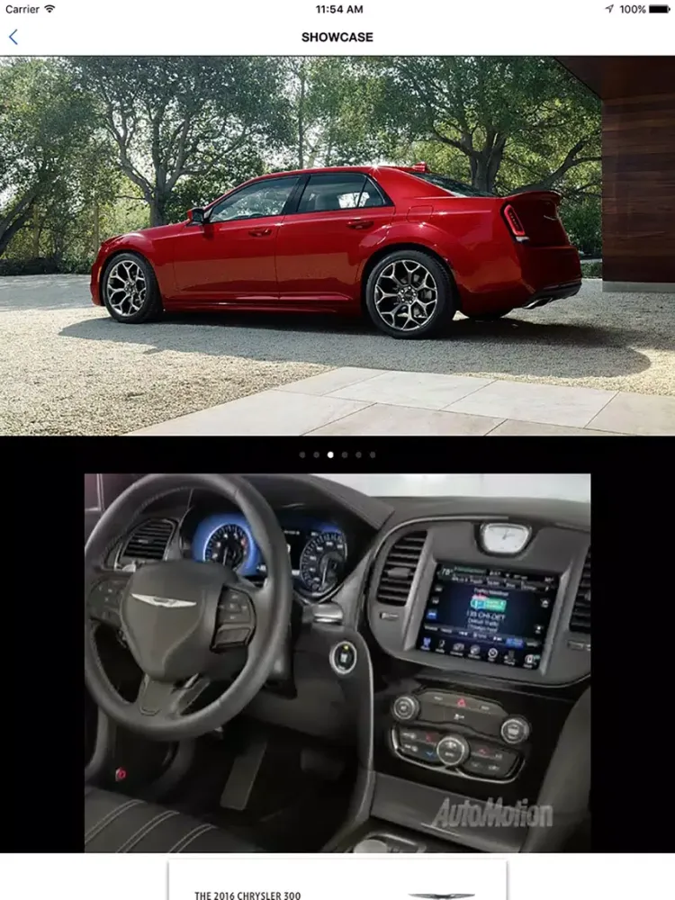 Tangkapan layar Atlantic Chrysler Jeep Dodge iPad 
