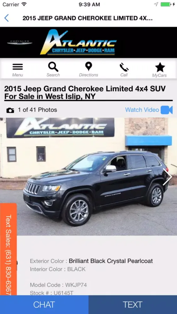 Tangkapan layar Atlantic Chrysler Jeep Dodge