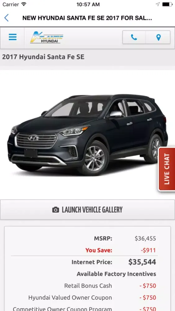 Atlantic Hyundai Dealer App Screenshots
