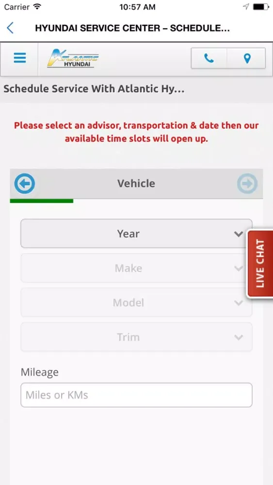 Atlantic Hyundai Dealer App Screenshots
