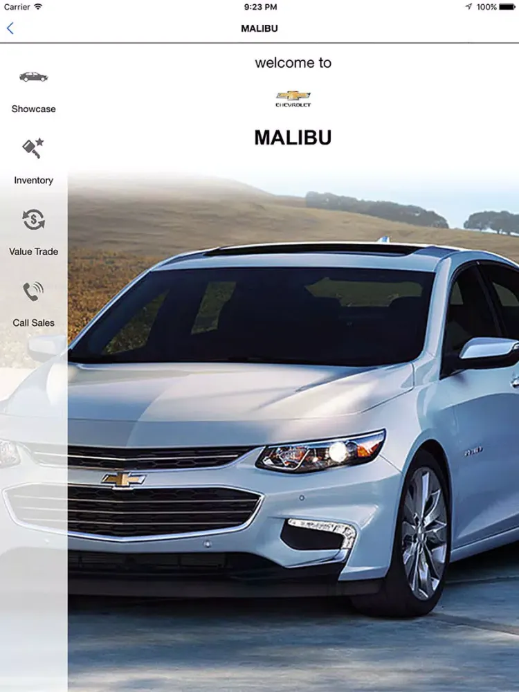 Tangkapan layar Chevrolet of Huntington Dealer App iPad 
