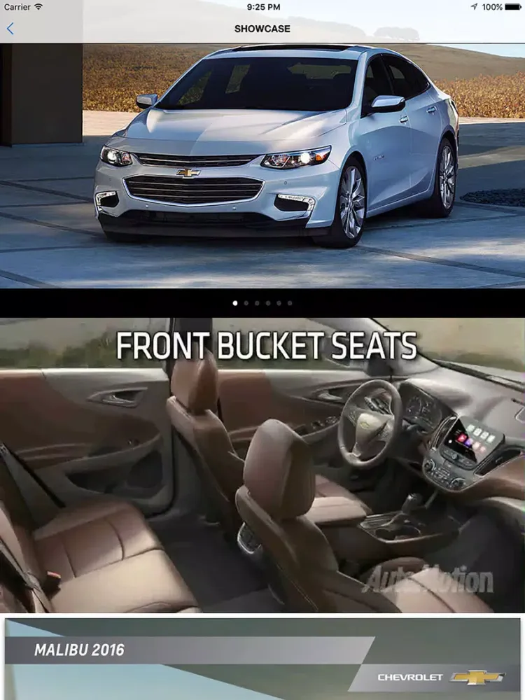 Tangkapan layar Chevrolet of Huntington Dealer App iPad 