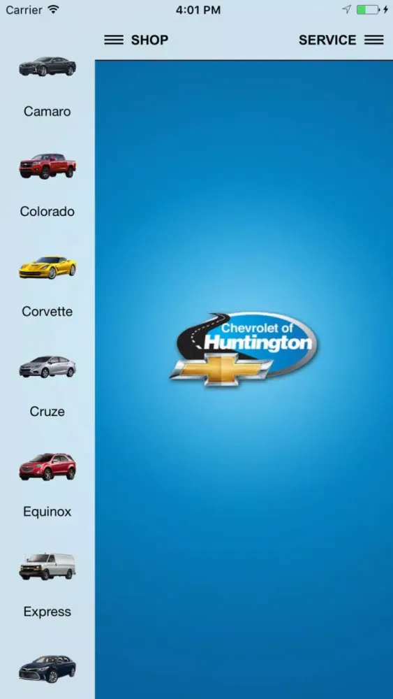 Tangkapan layar Chevrolet of Huntington Dealer App
