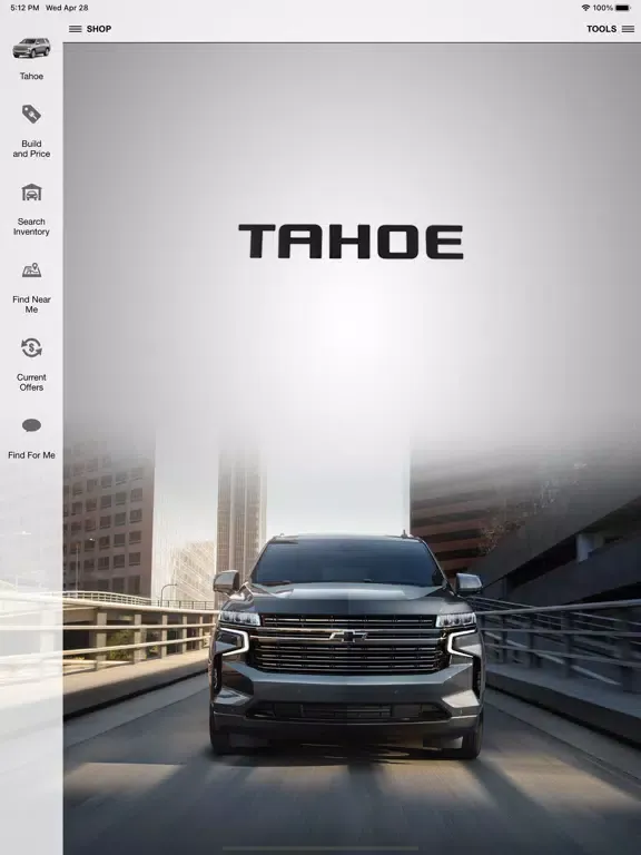 Capturas de pantalla de Chevrolet Tahoe iPad 