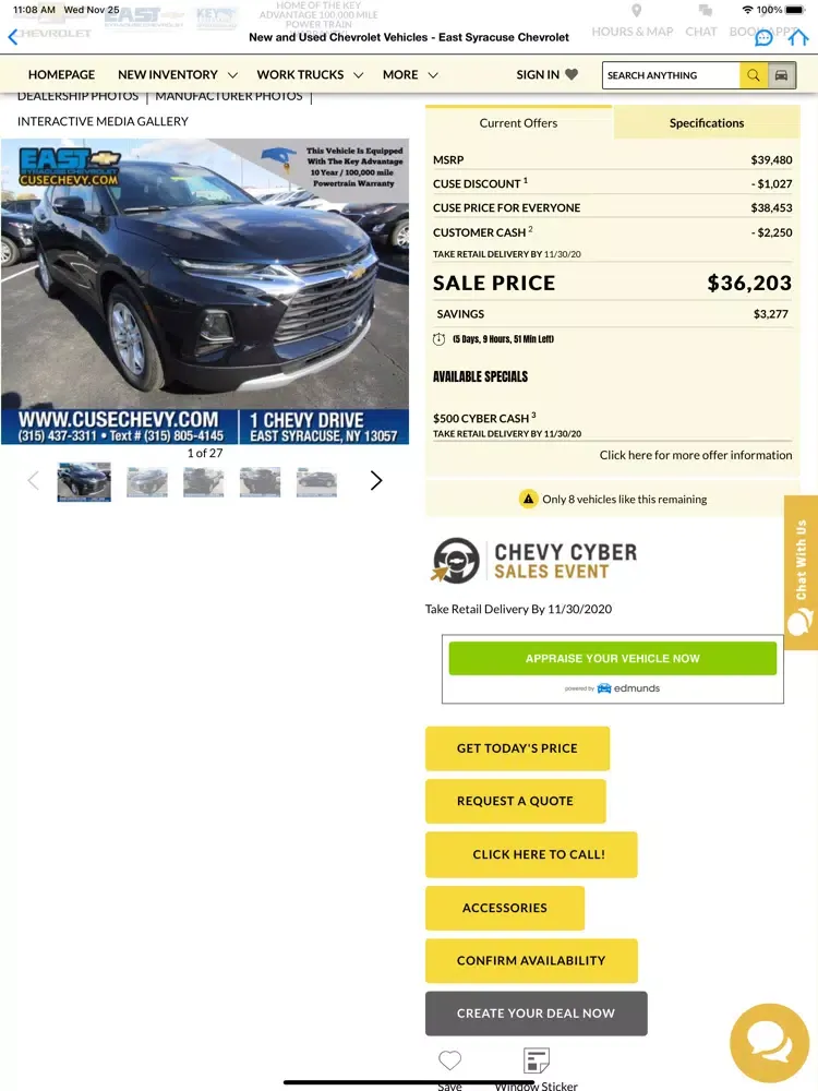 East Syracuse Chevrolet iPad  スクリーンショット