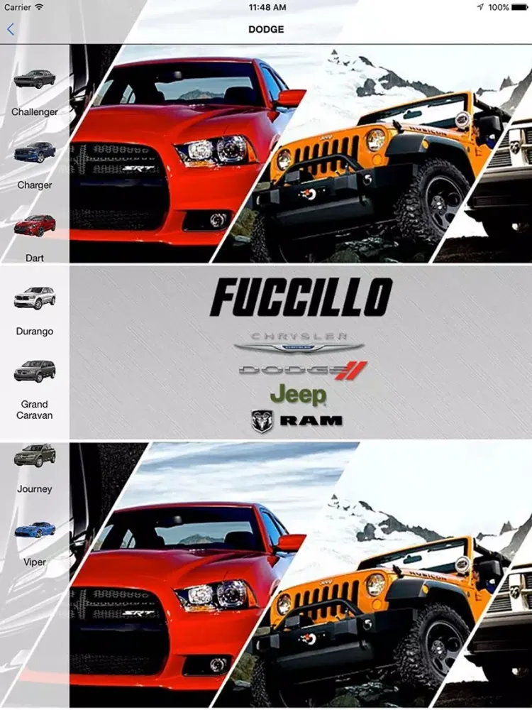 Fuccillo Dodge Chrysler Jeep iPad  Screenshots